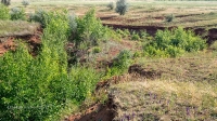 Место, где были водопады на реке Янгиз. Июль 2019 года