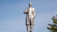 Памятник В.И. Ленину п. Домбаровский. Апрель 2022 года
